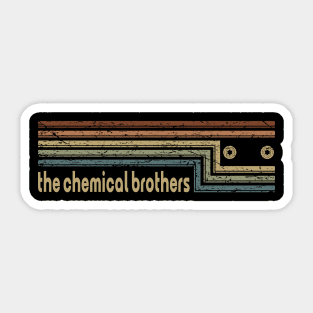 The Chemical Brothers Cassette Stripes Sticker